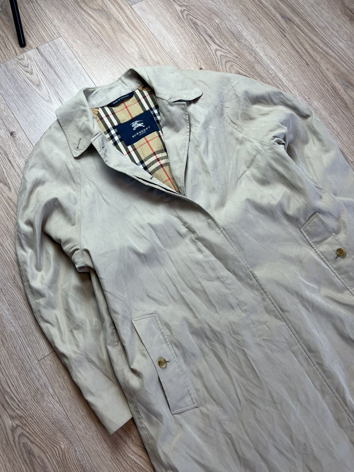 Burberry Burberry London Beige Trench Coat Nova Check Belted Size L Size US L / EU 52-54 / 3 - 2 Thumbnail