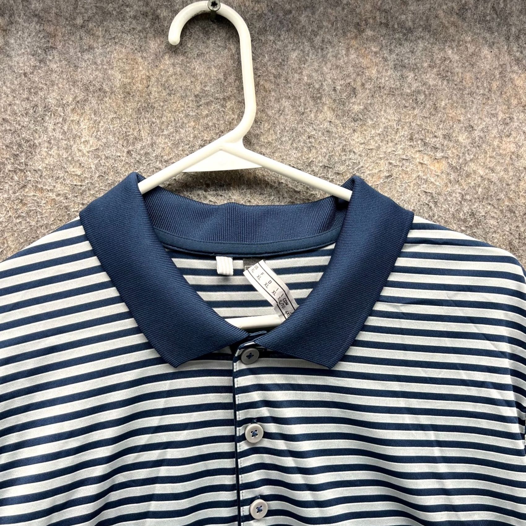 Adidas Adidas Polo Shirt Men XL Blue White Striped Knit Golf Extra Large Trefoil Polo Shirt Adidas Golf Preppy Men XL Blue Striped Pattern Size US XL / EU 56 / 4 - 7 Thumbnail