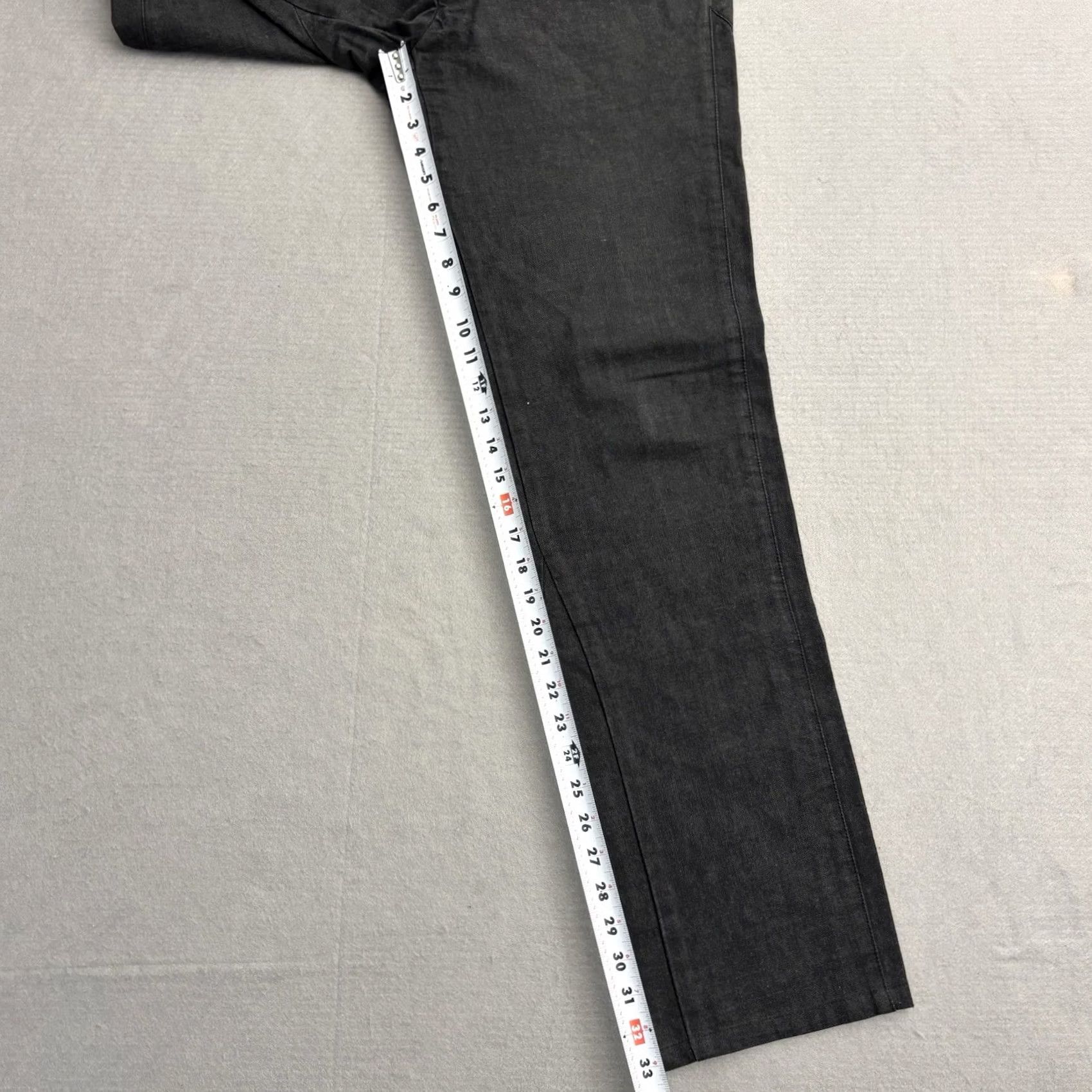 Helmut Lang VINTAGE HELMUT LANG Pants Mens 34x33 Black Cotton Twill Archive Straight Leg Casual Size US 34 / EU 50 - 6 Thumbnail