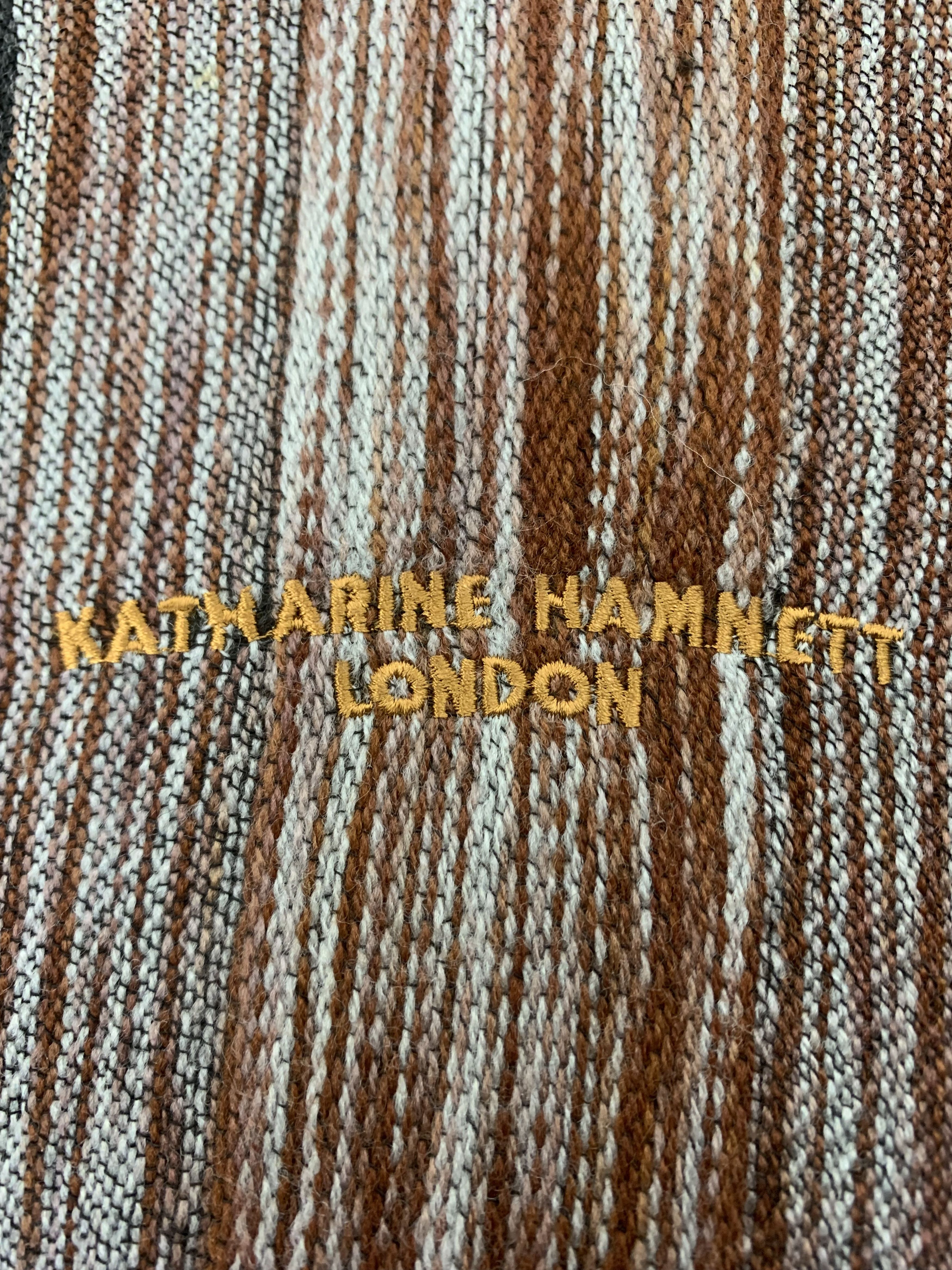 Katharine Hamnett London Katharine Hamnett London Scarf Wool Muffler Neck Wrap BL2088 Size ONE SIZE - 5 Thumbnail