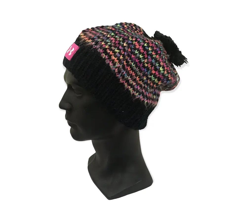image of Multicolour Knit Beanie Hat, Men's