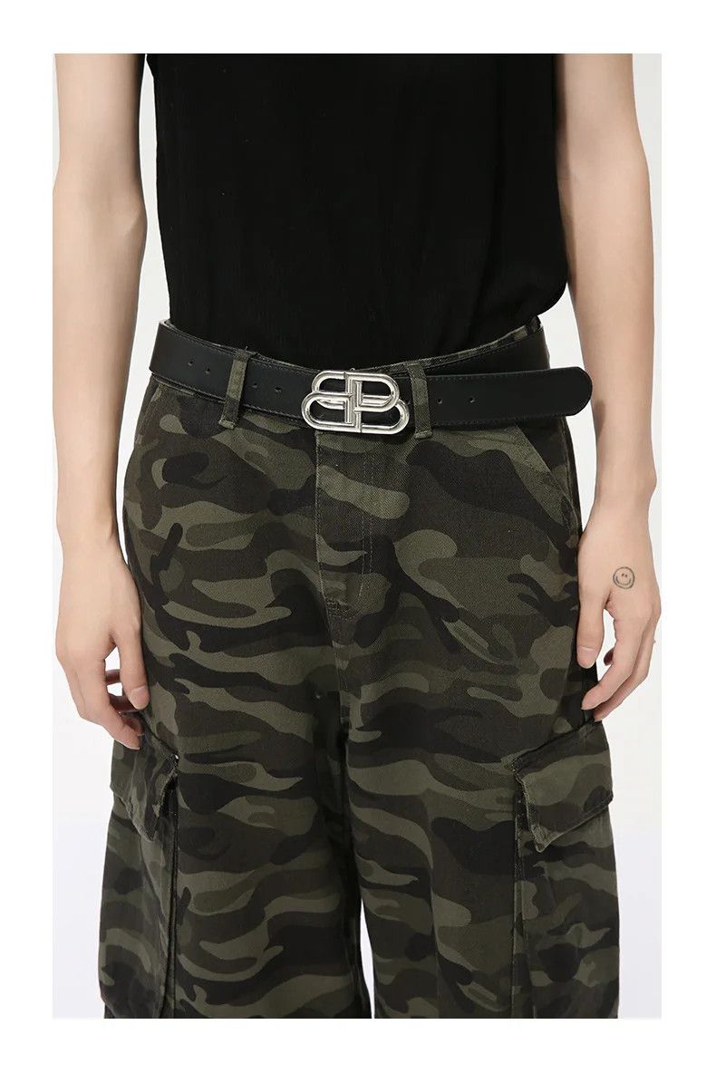 Japanese Brand Camo Cargo Jeans With Pockets Relaxed Fit Size US 34 / EU 50 - 6 Thumbnail