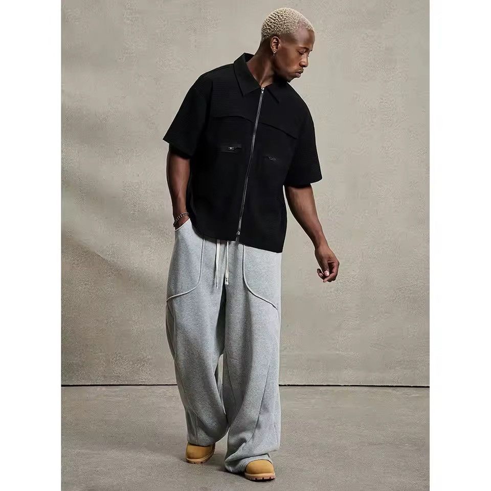 Other Streetwear Designer Loose Sport Gray Sweatpants Size US 30 / EU 46 - 4 Thumbnail