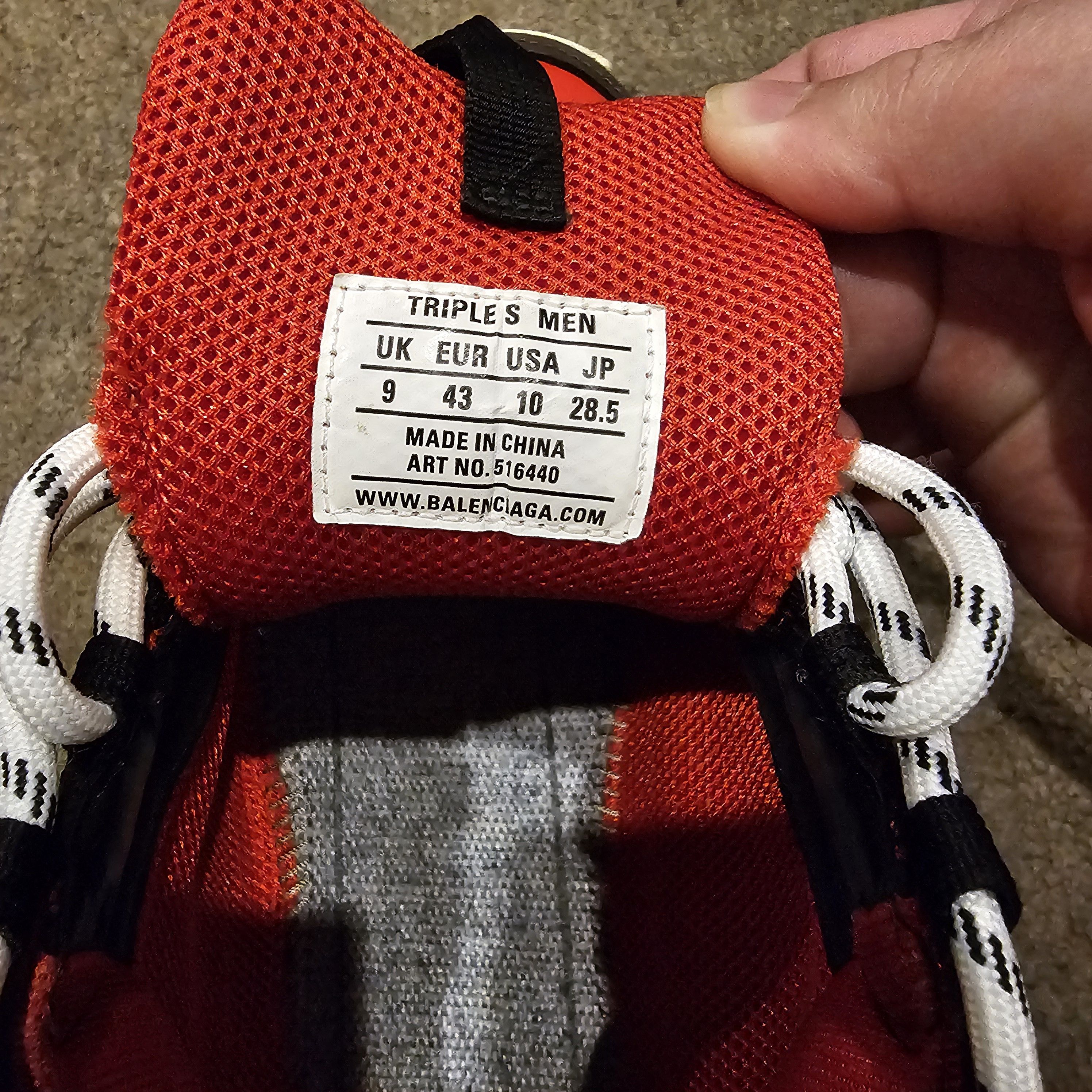 Balenciaga Balenciaga triple s (Red) Size US 10 / EU 43 - 6 Thumbnail