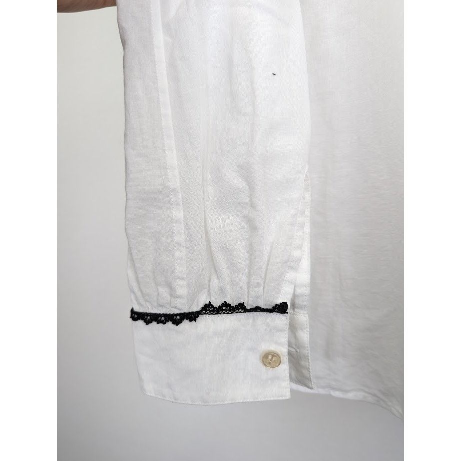 Saint Laurent Paris o1rshd1 Button Shirt in White Size US M / EU 48-50 / 2 - 8 Thumbnail