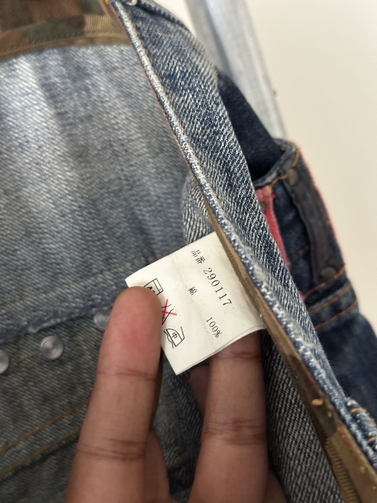Japanese Brand 2000s Jackrose Double waist jeans Size US 32 / EU 48 - 13 Thumbnail