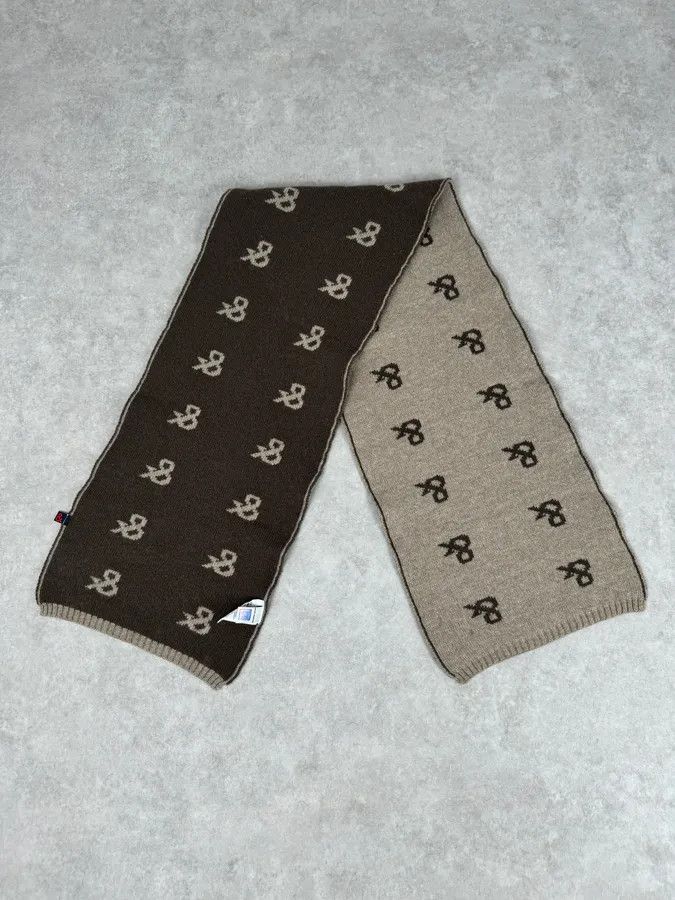 Dolce & Gabbana 1990s Dolce & Gabbana Beige Wool Ampersand Propaganda Scarf Size ONE SIZE - 3 Thumbnail