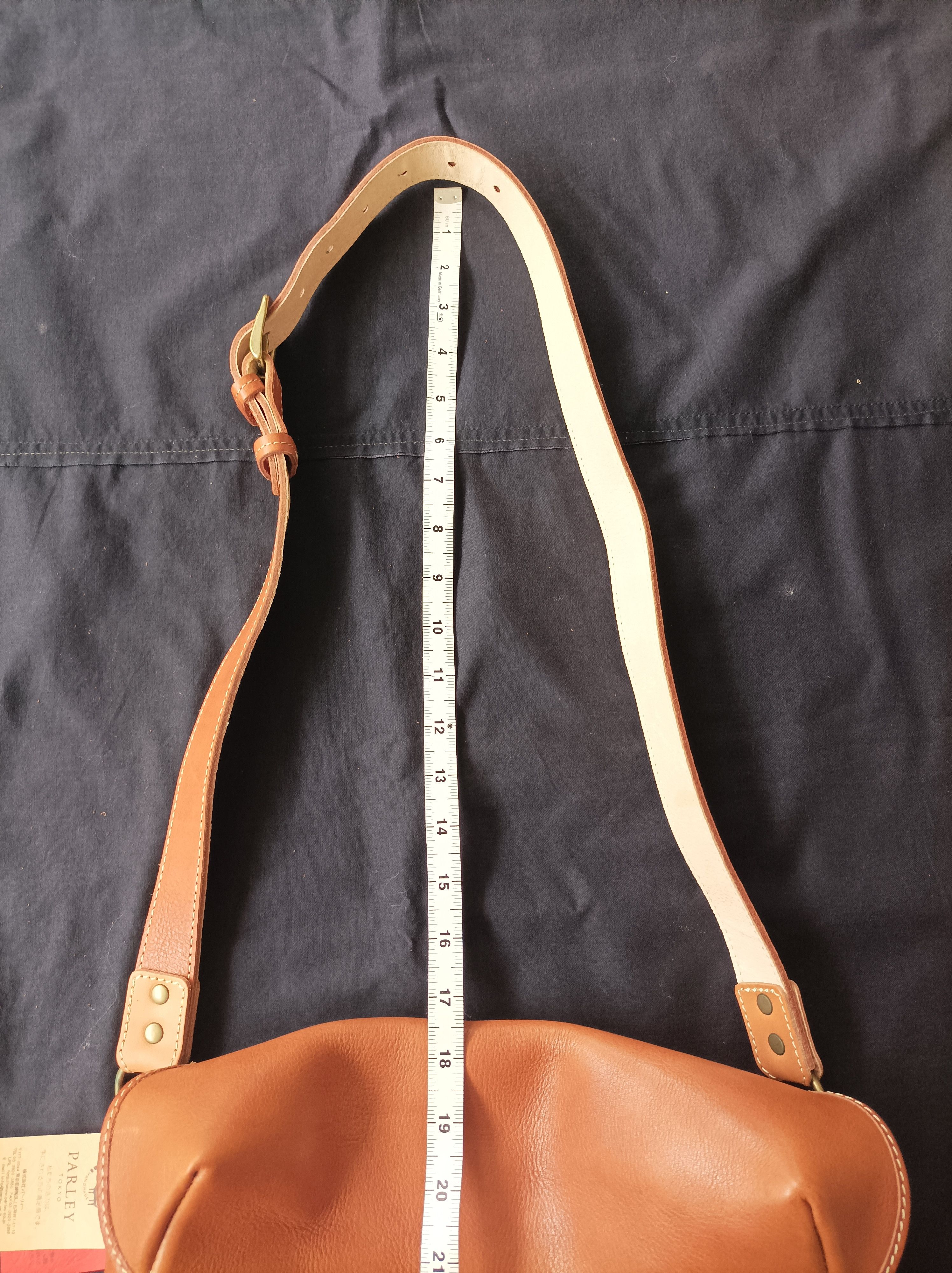 Japanese Brand (B48) Parley Tokyo Japanese Brand Leather Crossbody Bag Size ONE SIZE - 6 Thumbnail