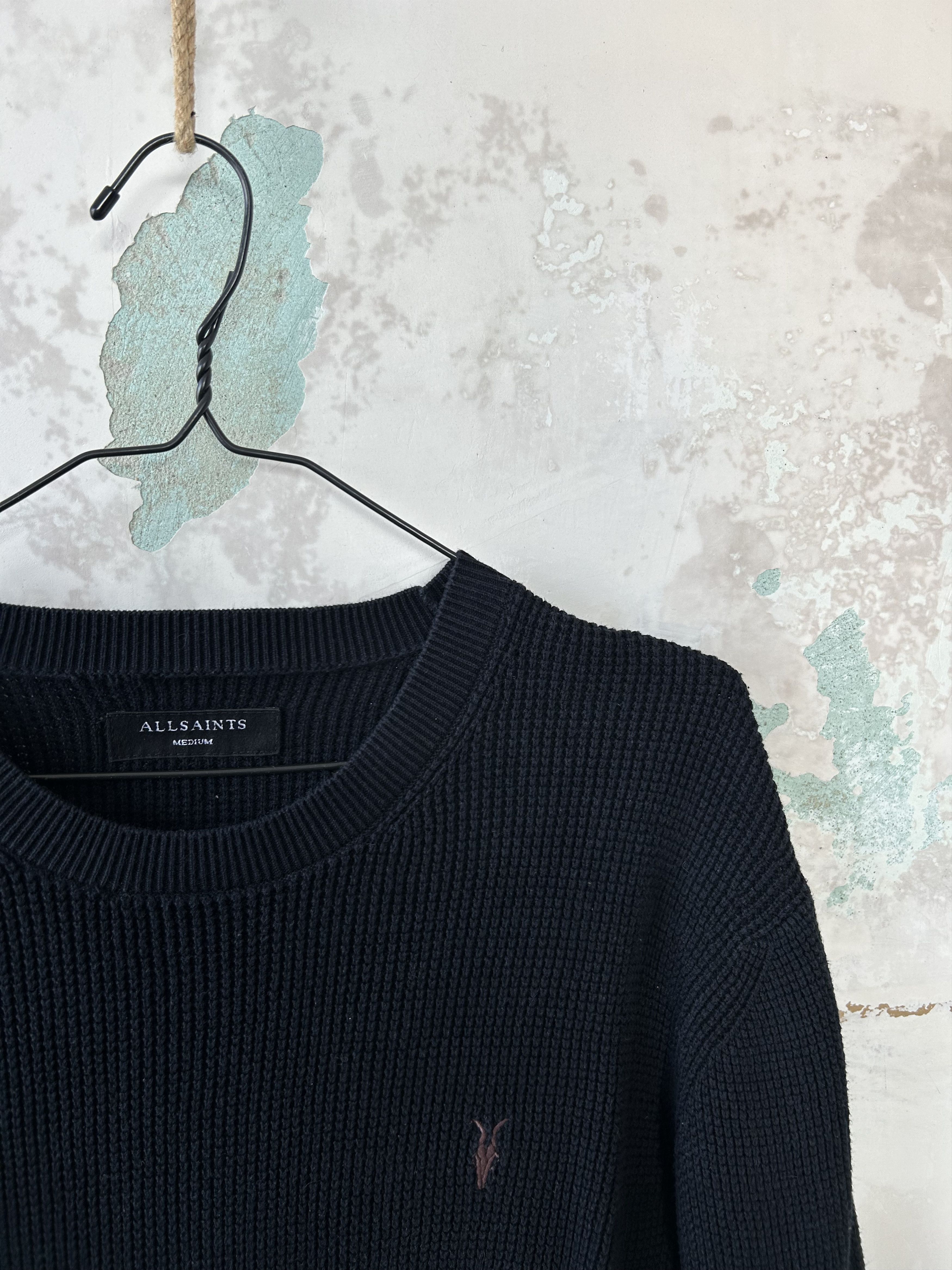 Allsaints × Vintage Vintage Allsaints Sweater Logo Size L Knitted Rare Size US M / EU 48-50 / 2 - 3 Thumbnail