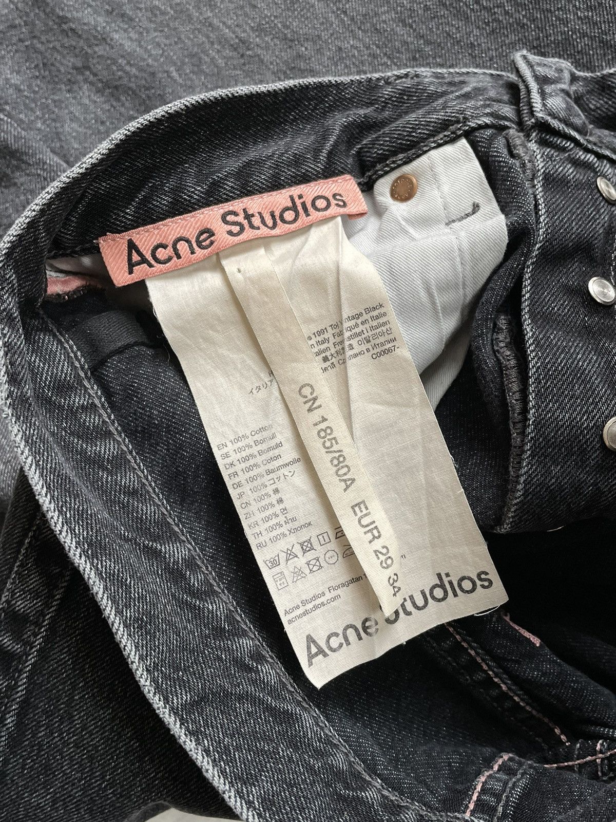 Acne Studios Acne Studios washed gray denim pants Size US 29 - 7 Thumbnail