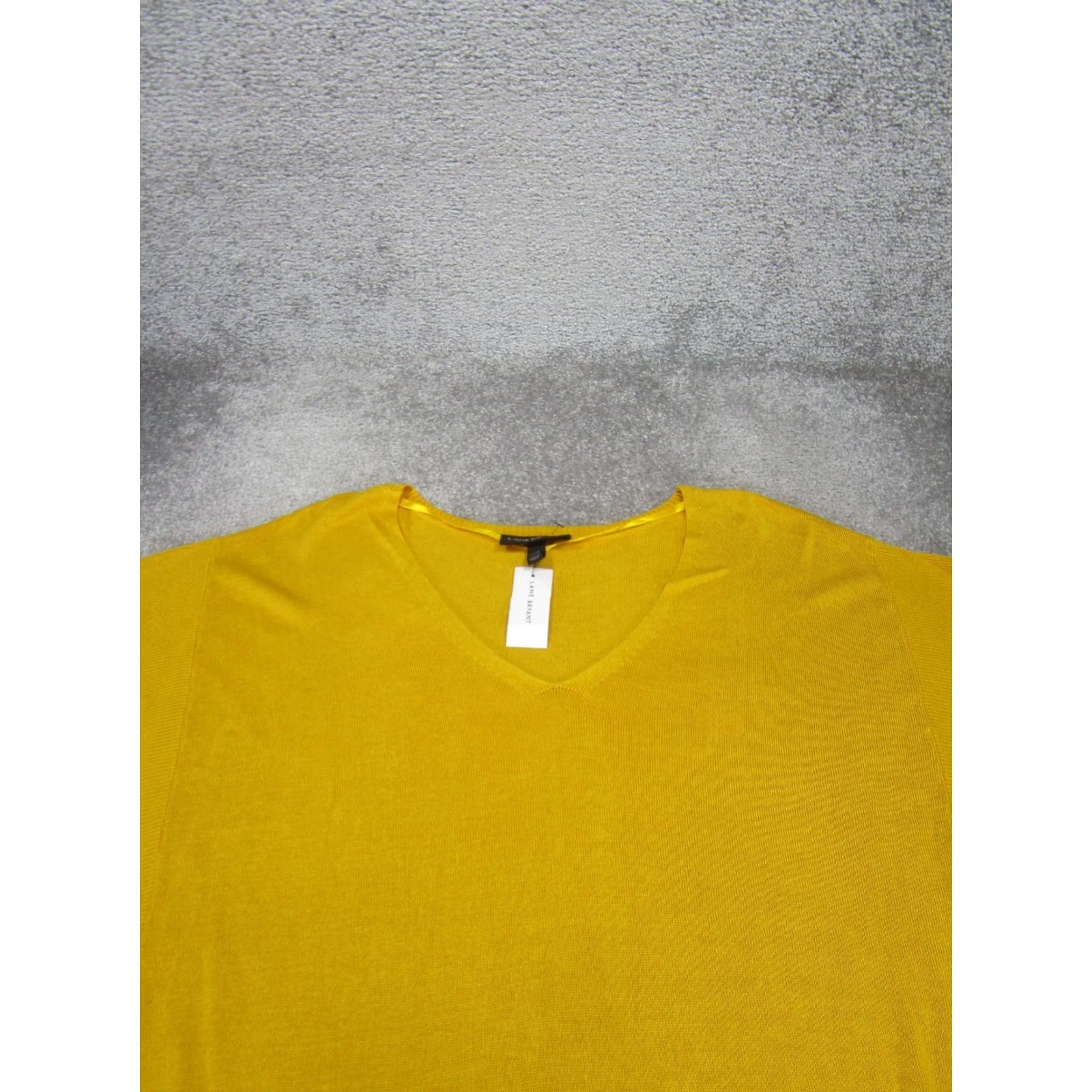 Vintage Lane Bryant Shirt Womens 22 Yellow Knit Camisole NEW Size 3XL / US 20-22 - 2 Thumbnail