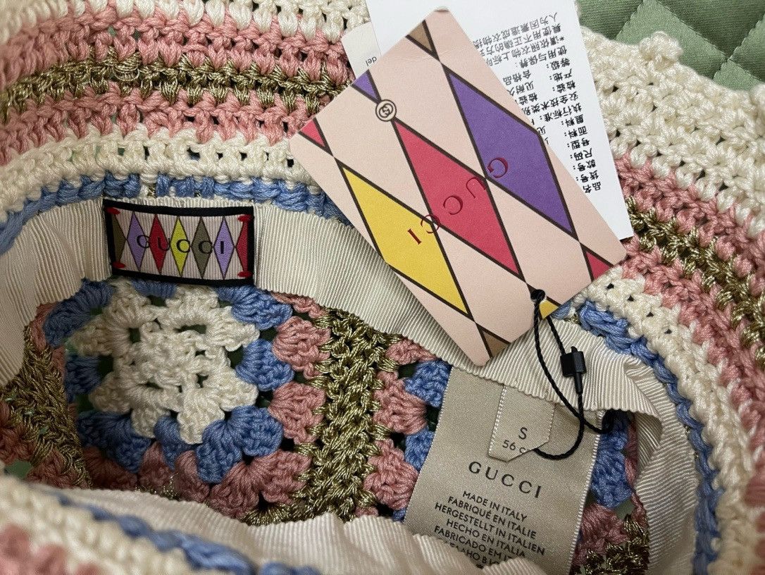 Gucci GUCCI LOVELIGHT INTERLOCKING G CROCHET HAT Size ONE SIZE - 7 Thumbnail