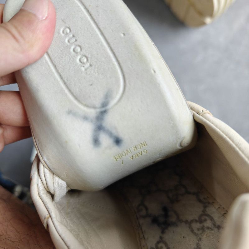 Gucci Gucci Rhyton Logo Cream Low-Top Sneakers - Size US 8 / EU 41 - 9 Thumbnail