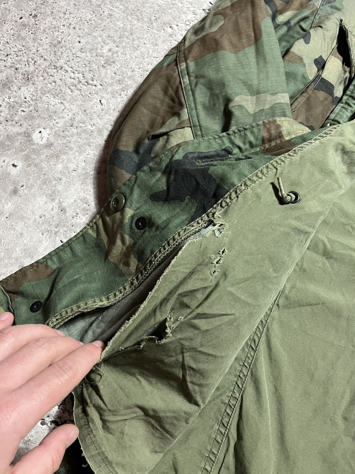 Vintage US Army M65 Field Jacket Woodland Camo Military Vintage Size US M / EU 48-50 / 2 - 9 Thumbnail