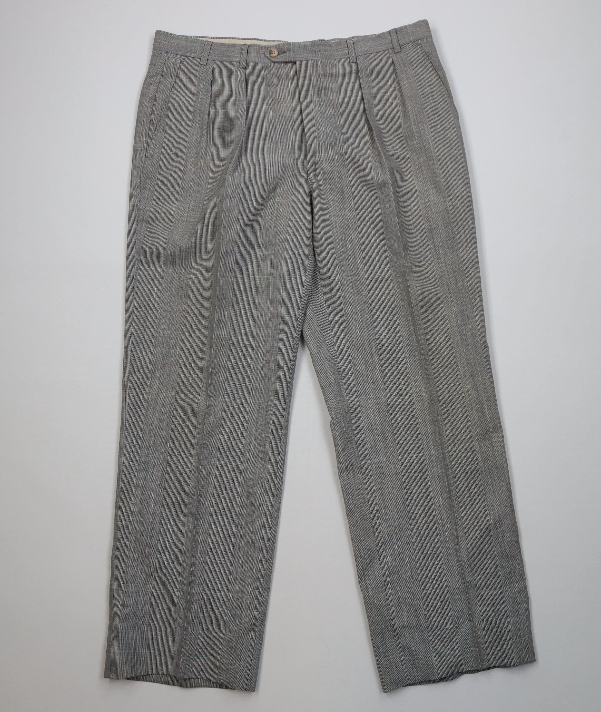 Vintage Vintage 60s 70s Houndstooth Wool Wide Leg Chino Pants USA Size US 36 / EU 52 - 1 Thumbnail