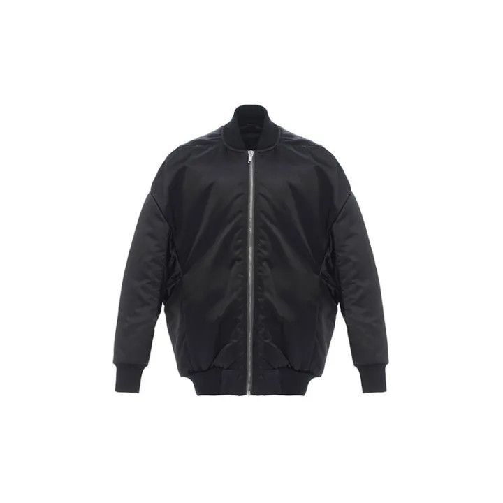 Rick Owens Rick Owens Black Zip-Up Baseball Jacket -2507 Size US L / EU 52-54 / 3 - 2 Thumbnail