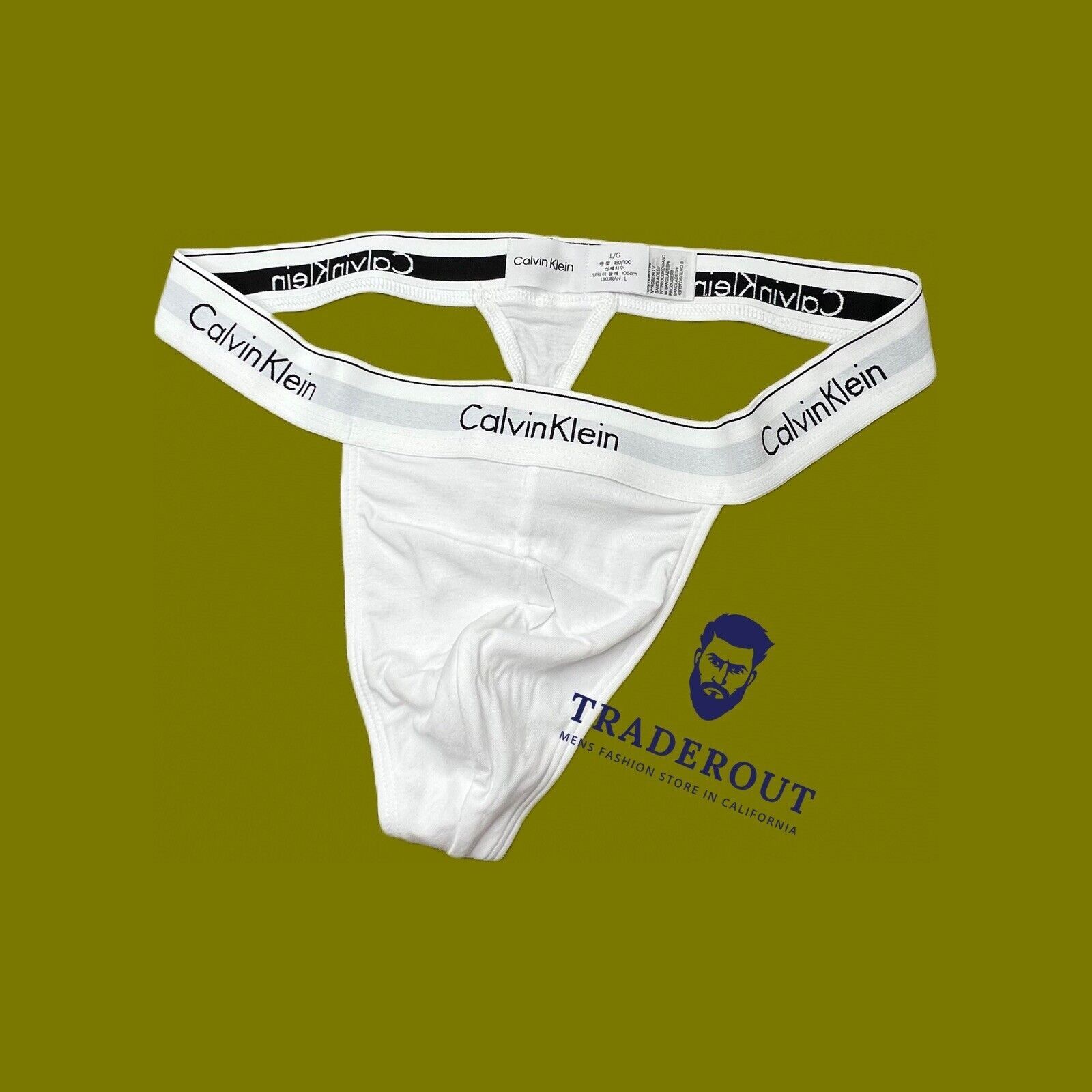 Calvin Klein Calvin Klein CK mens white modern cotton G-string thong unde |  Grailed