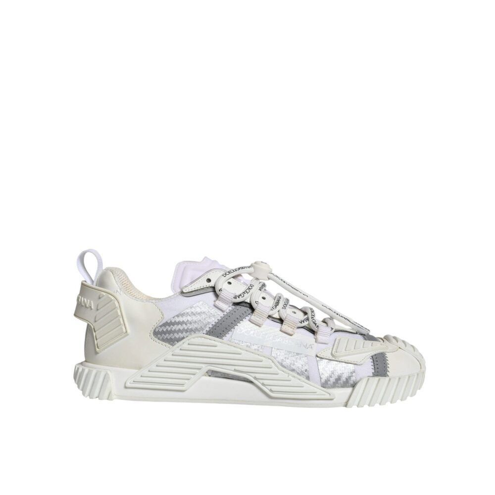 Dolce & Gabbana Dolce & Gabbana White Lace Up Low Top NS1 Sneakers Shoes Size US 6 / EU 39 - 1 Thumbnail