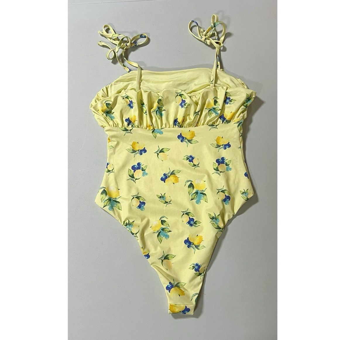 Asos × Designer × Vintage Lemon Blueberries One-Piece Bathing Suit Swimsuit Size 6 🫐✨ Size M / US 6-8 / IT 42-44 - 4 Thumbnail