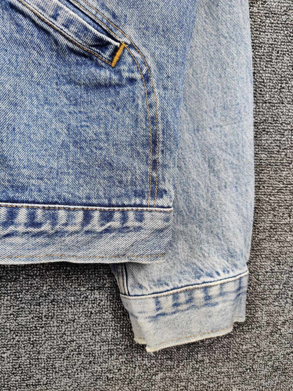 Edwin Vintage 90's Wrangler Trucker Denim Jacket Flare Size US L / EU 52-54 / 3 - 3 Thumbnail