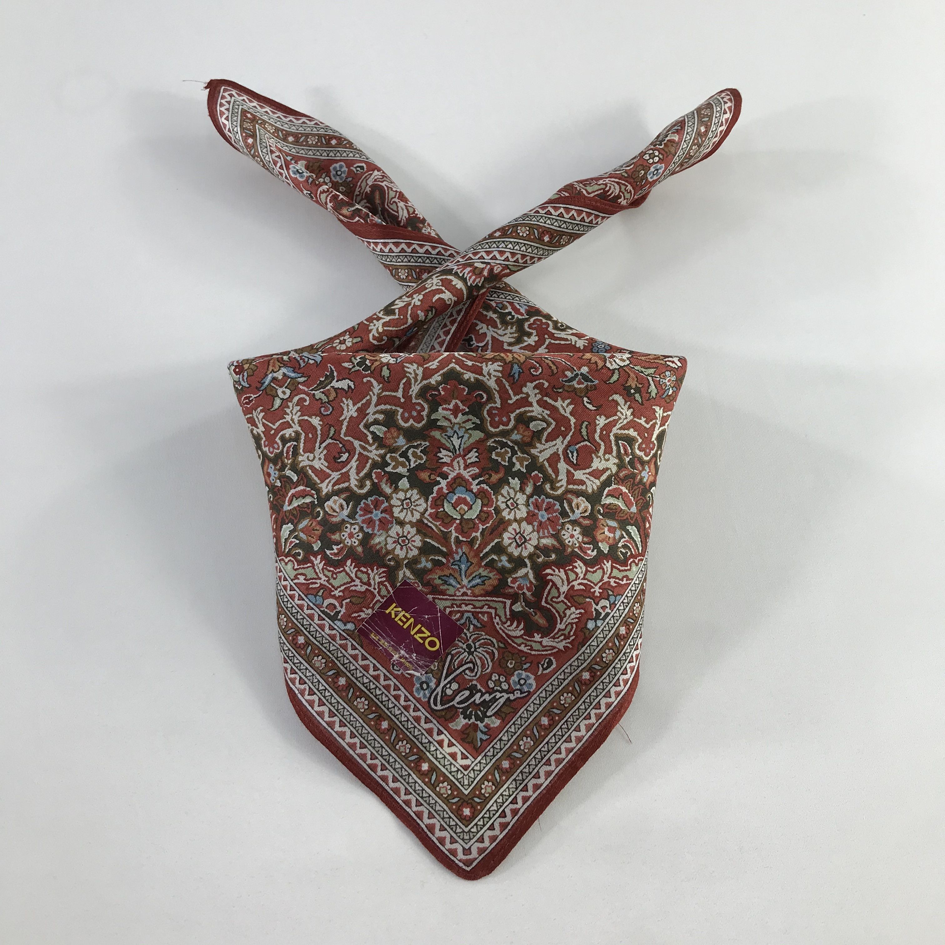 Kenzo × Vintage Kenzo Bandana / Handkerchief / Neckerchief - S829 Size ONE SIZE - 3 Thumbnail