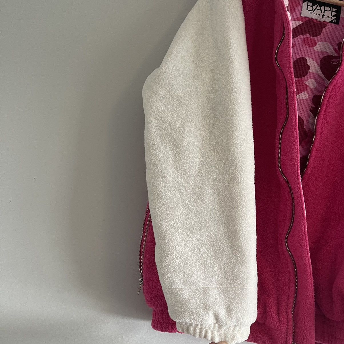 Bape × Nigo × Vintage OG Bape Pink Camo Thermal Fleece Jacket Size US L / EU 52-54 / 3 - 15 Thumbnail