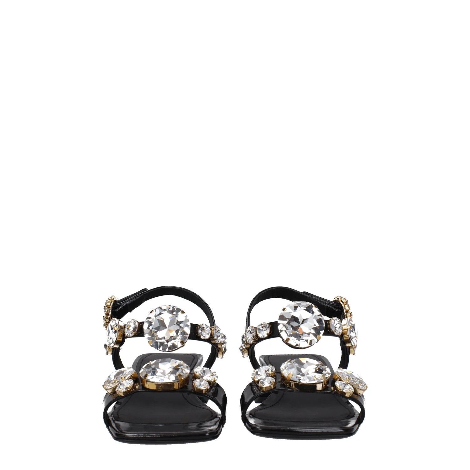 Dolce & Gabbana ob1o1e1124 Leather Sandals in Black Size US 7 / IT 37 - 3 Thumbnail