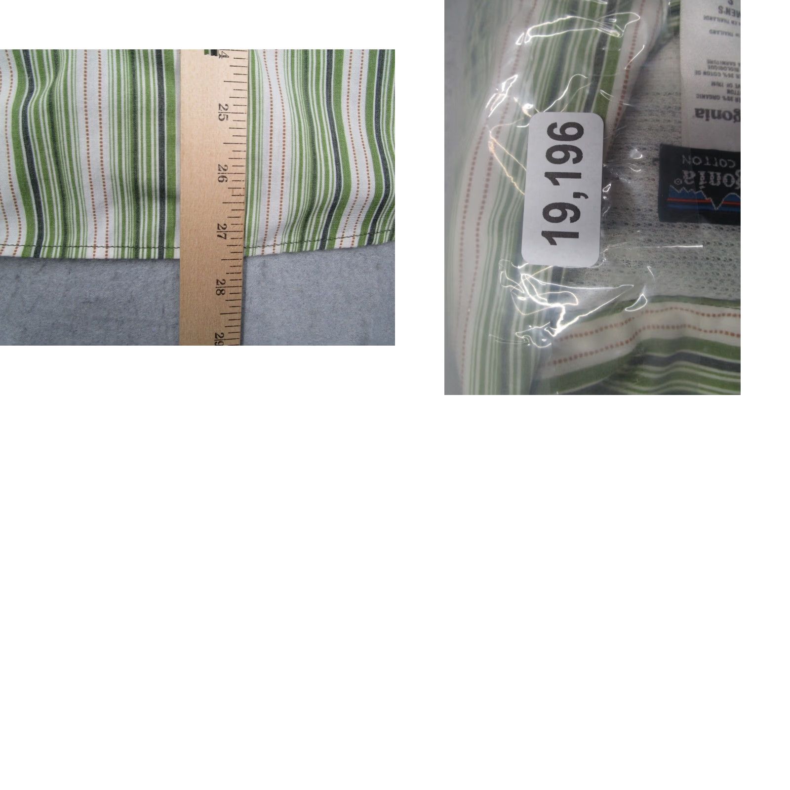 Patagonia Patagonia Shirt Mens Small Green Stripe Snap Front Organic Cotton Work Hike Size US S / EU 44-46 / 1 - 8 Thumbnail