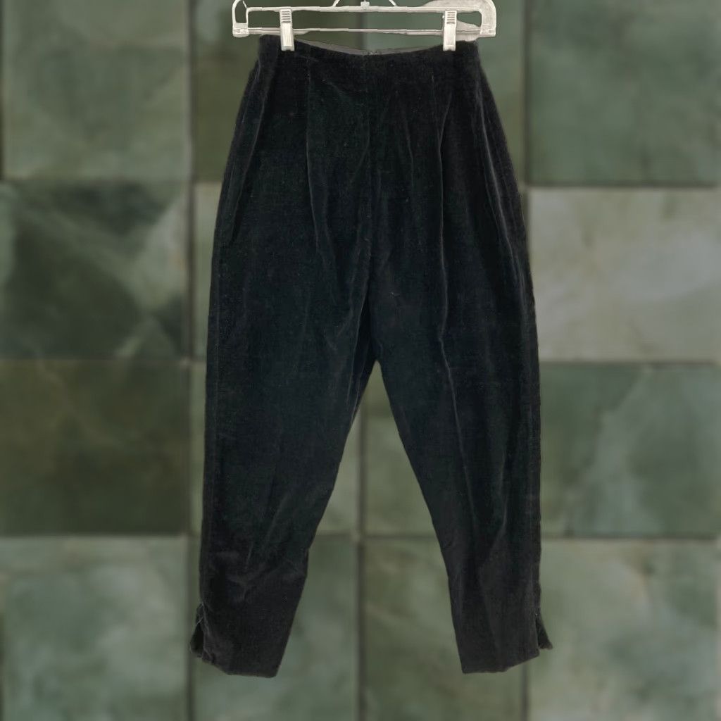 Velour Velour Pants High Rise Mom Womens 14 Size 36" / US 14 / IT 50 - 1 Thumbnail