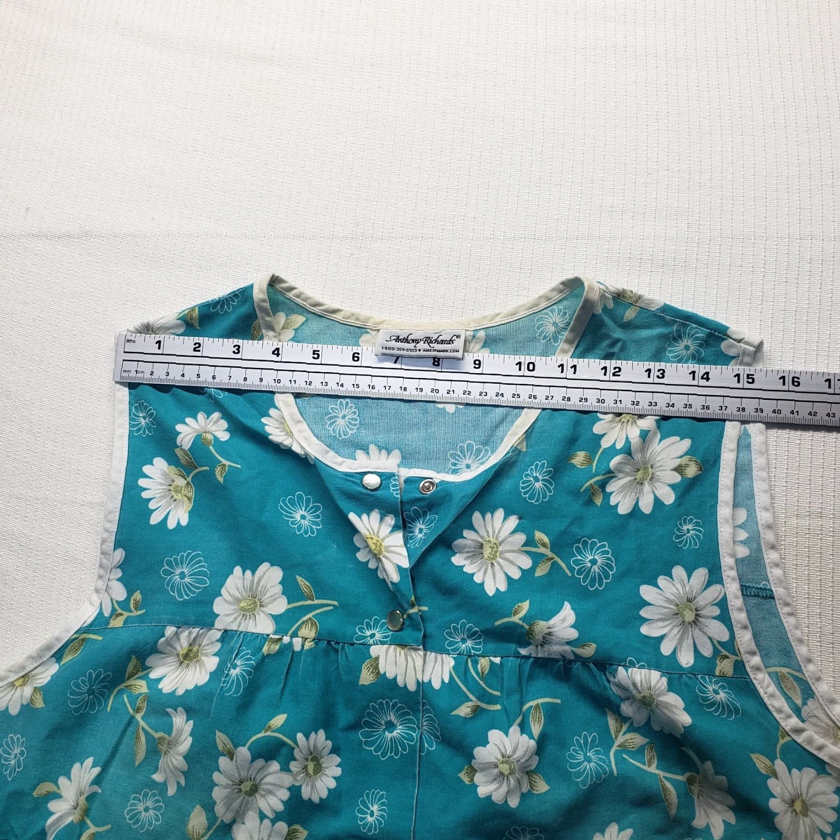 Vintage Anthony Richardson Floral Top Shirt Scrub Top Women's XL Snap Button Blouse Size XL / US 12-14 / IT 48-50 - 5 Thumbnail