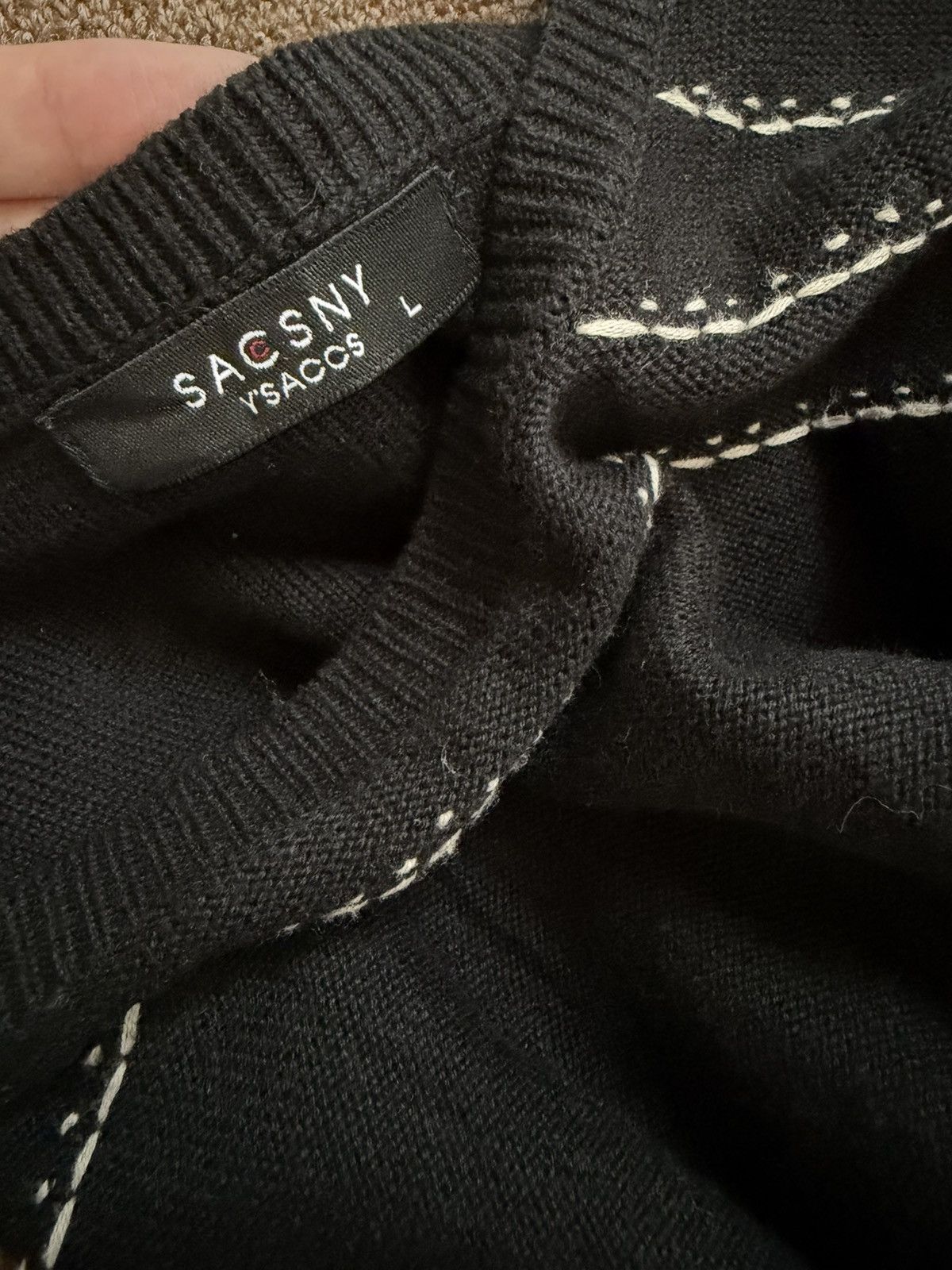 Yohji Yamamoto Vintage Sacsny Y’saccs Crewneck Sleeveless Size US M / EU 48-50 / 2 - 8 Thumbnail