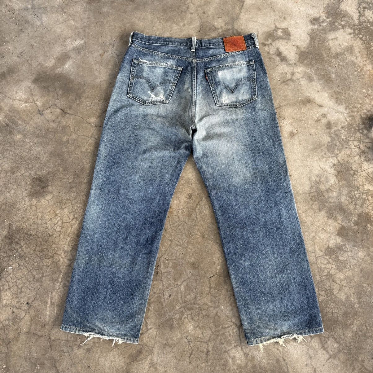 Levi's Vintage Clothing W36x28 Vintage Levi's 502 Faded Mud Washer Denim Jean Pants Size US 36 / EU 52 - 10 Thumbnail