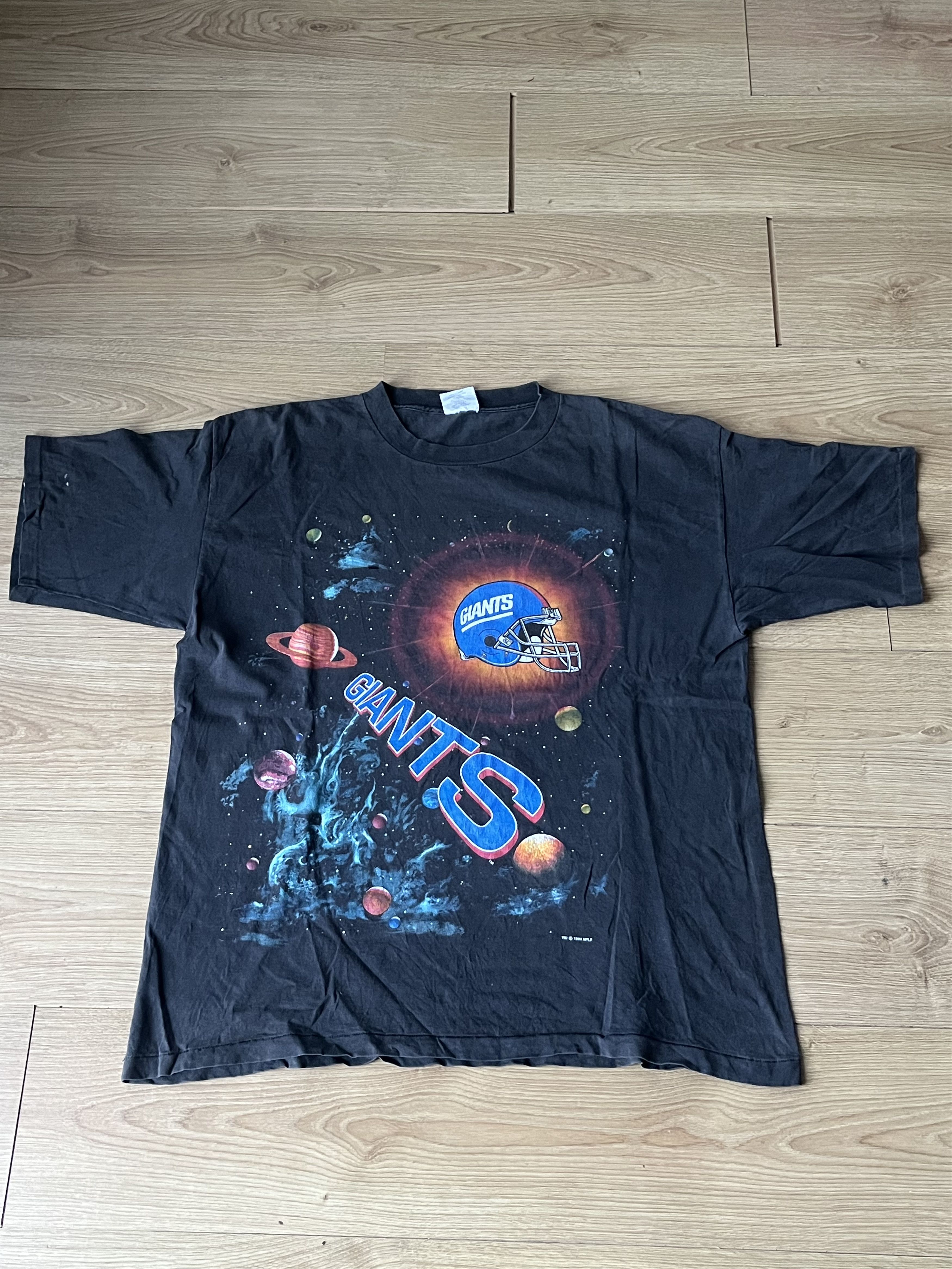 NFL Vintage 90s York Giants Space Graphic Football Shirt XL. Size US XL / EU 56 / 4 - 2 Thumbnail