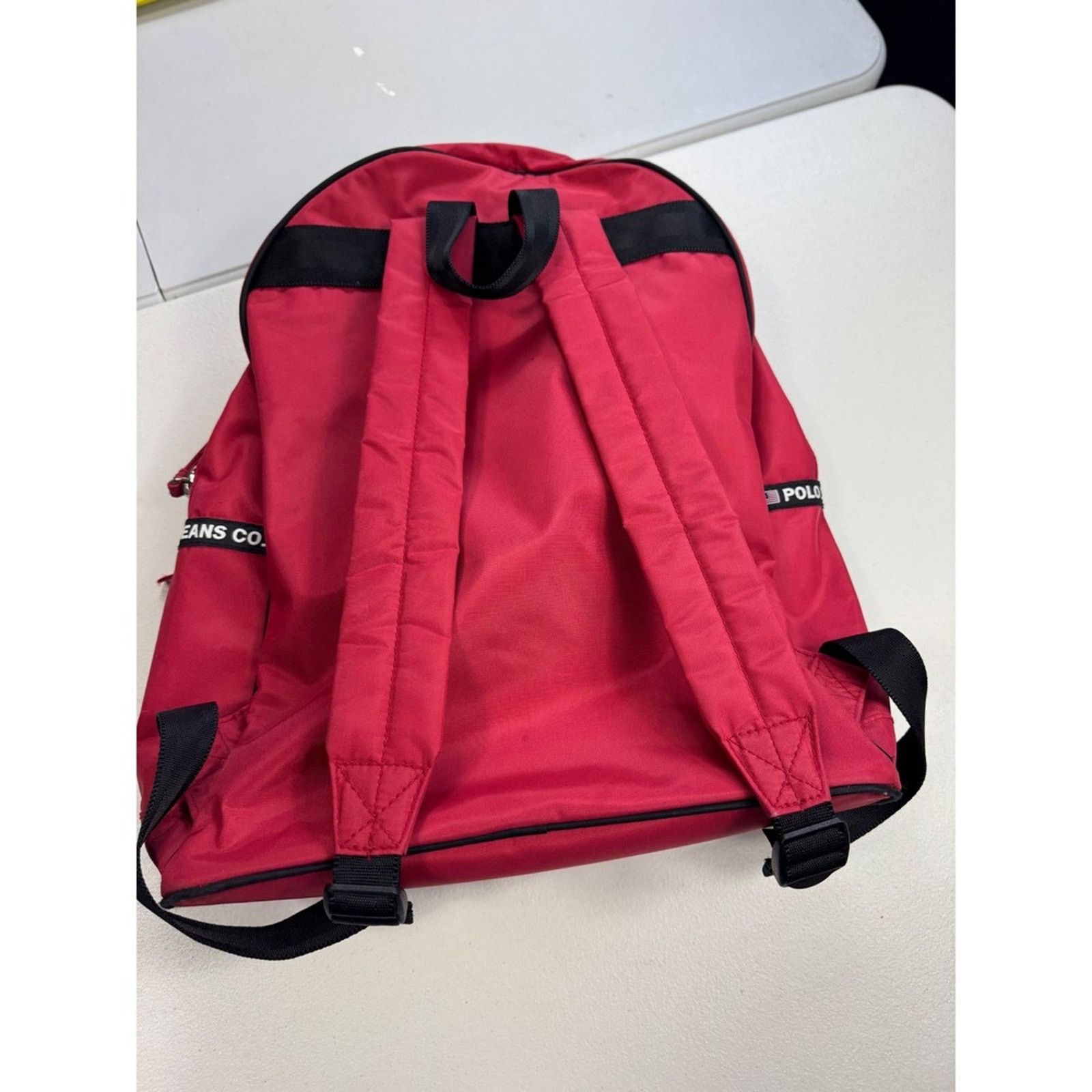 Polo Ralph Lauren Polo Jeans Co. Ralph Lauren Backpack Bookbag Red‎ Travel BAG Size ONE SIZE - 2 Thumbnail