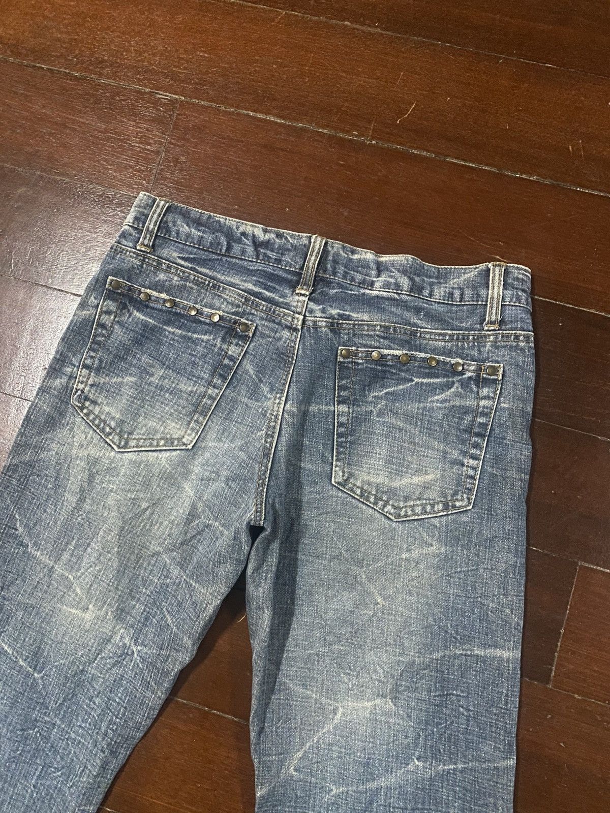 If Six Was Nine Rare design BACK RUSH style studded metal PUNK distressed Size US 34 / EU 50 - 12 Thumbnail