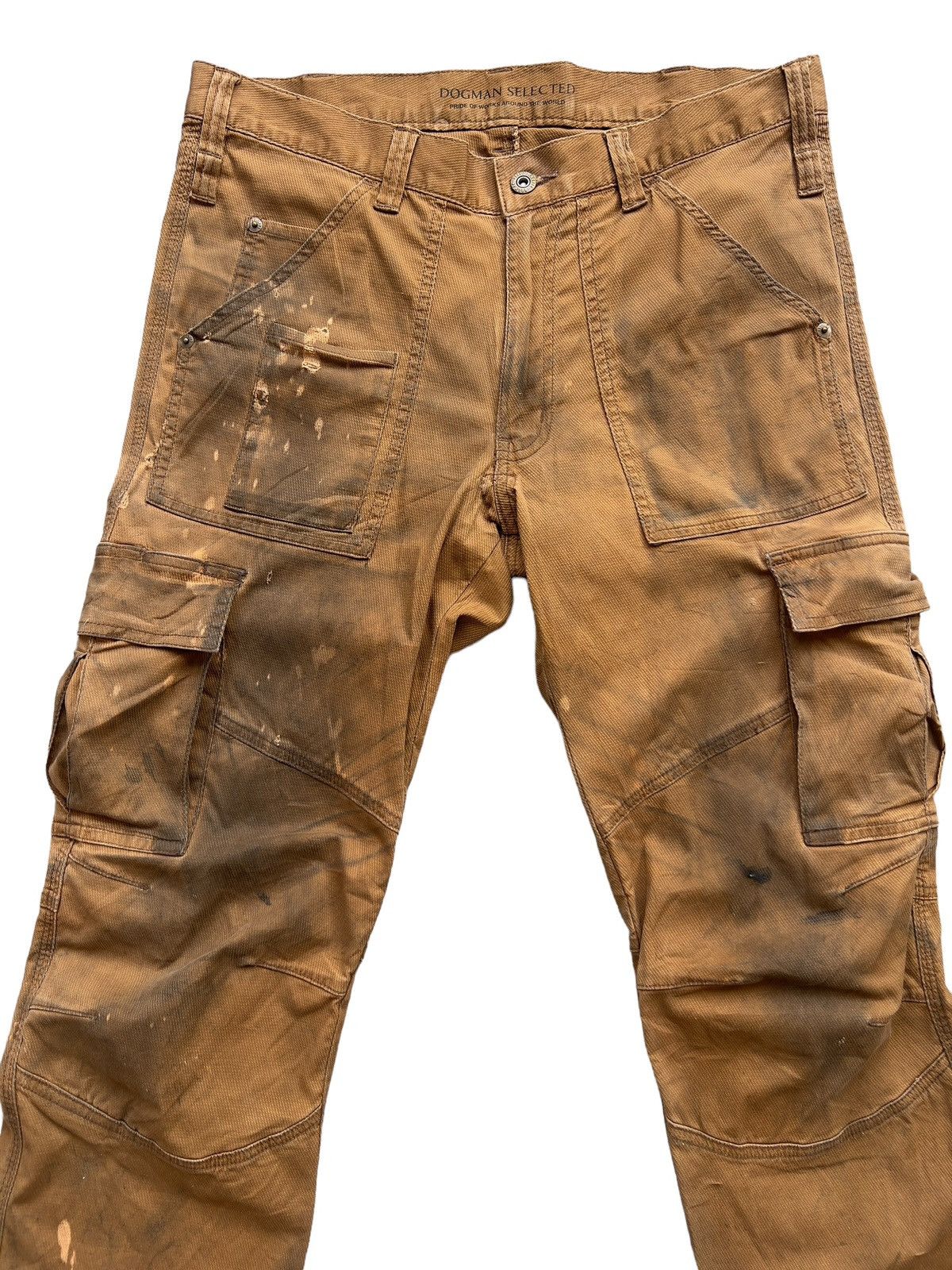 Japanese Brand Y2k Dogman Multipocket Distressed Workwear Baggy Pants 34x29 Size US 34 / EU 50 - 3 Thumbnail