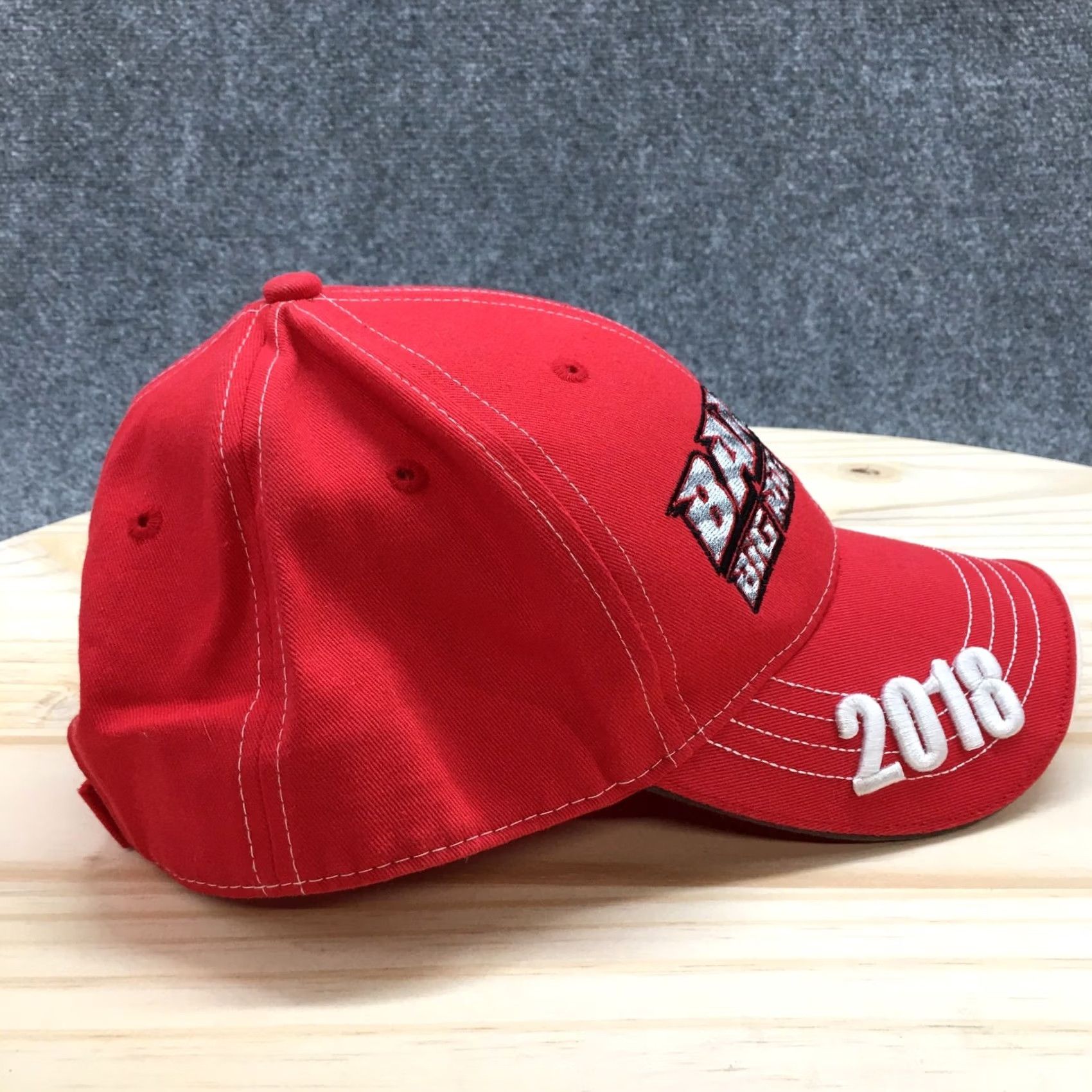 Logo 7 Bandit Big Rig Series Baseball Cap Mens Red OS Curved Brim Embroidered Logo Size ONE SIZE - 7 Thumbnail