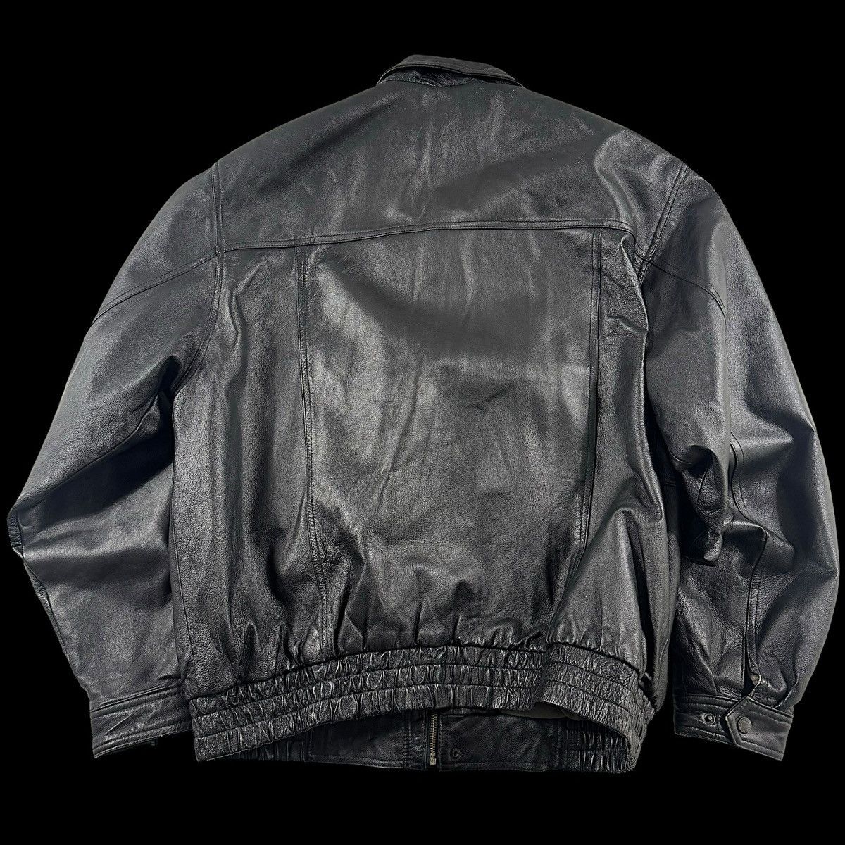 Japanese Brand × Vintage Vintage avant garde leather jacket Size US XL / EU 56 / 4 - 2 Thumbnail