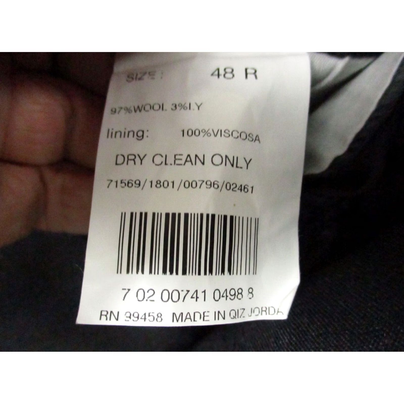 Brooks Brothers Brooks Brothers 346 Blazer Jacket 48 Men's Sports Coat Wool Dark Gray EUC Size 48R - 6 Thumbnail