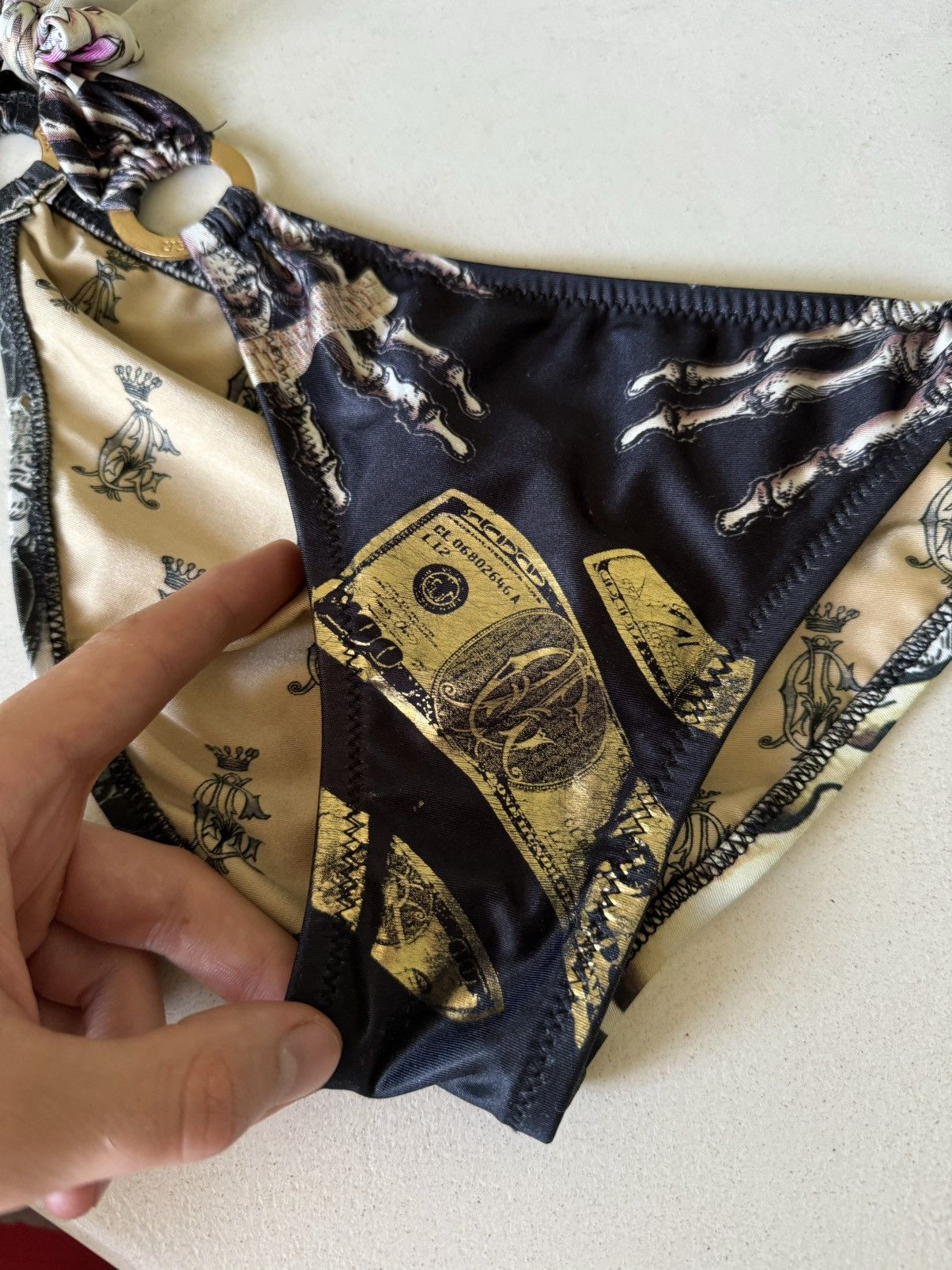 Ed Hardy Y2k Rare Ed Hardy Christian Audigier women’s bikini briefs Size 32" / US 10 / IT 46 - 3 Thumbnail