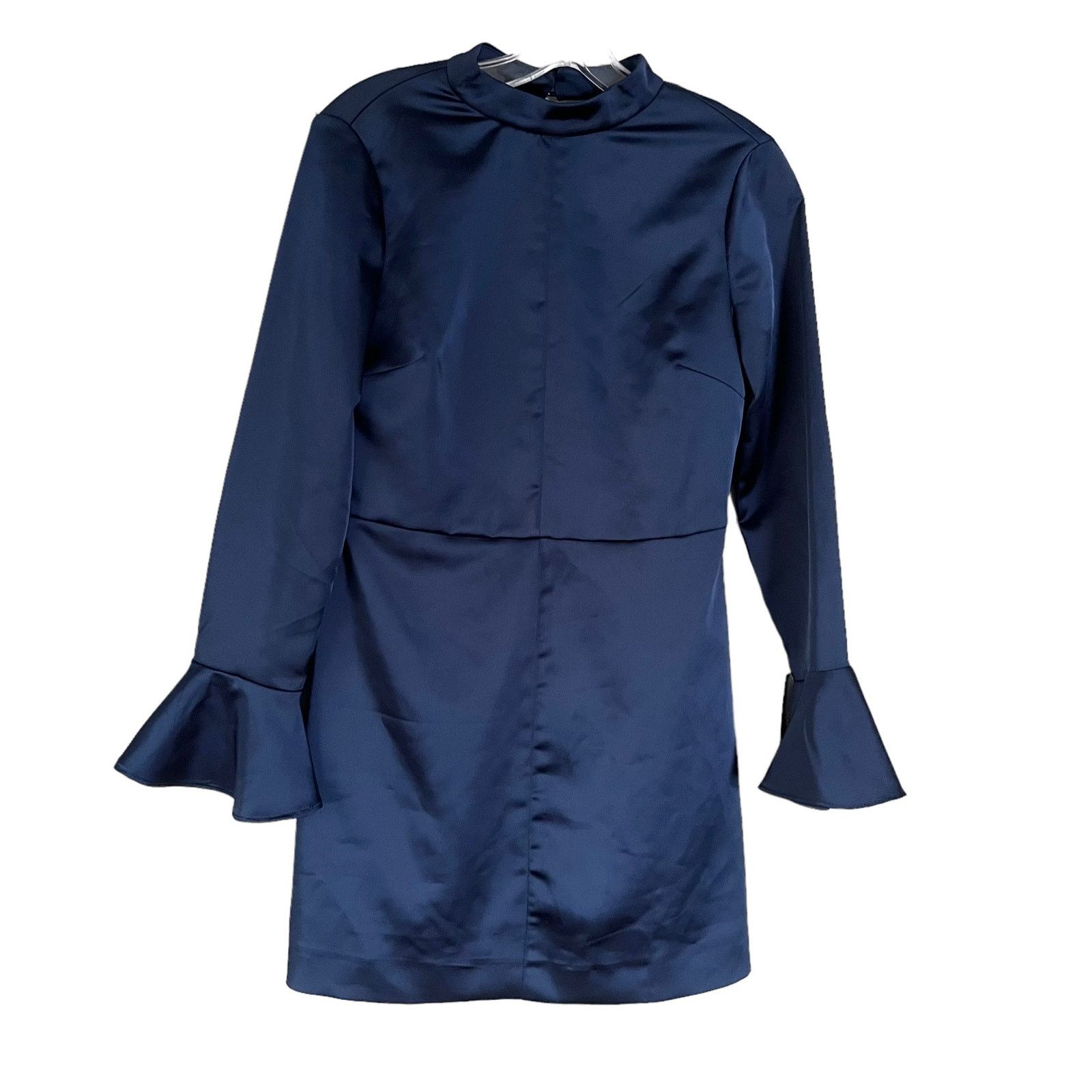 Zara Zara womens sateen open back dress bell sleeve Medium Size M / US 6-8 / IT 42-44 - 9 Thumbnail