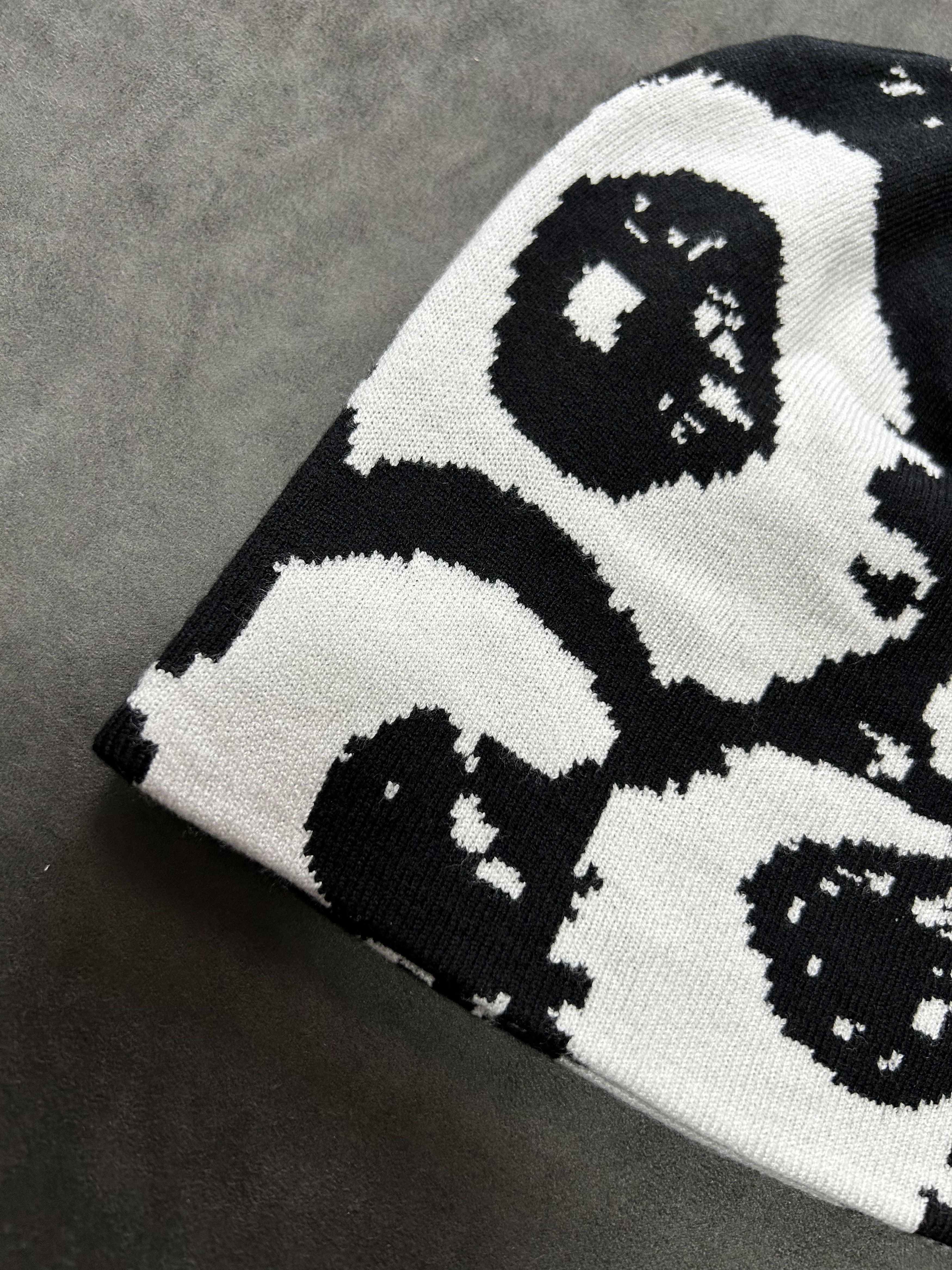 Japanese Brand Deadstock Y2k Eyeball Graphic No Cuff Knit Hat Beanie OS Size ONE SIZE - 4 Thumbnail