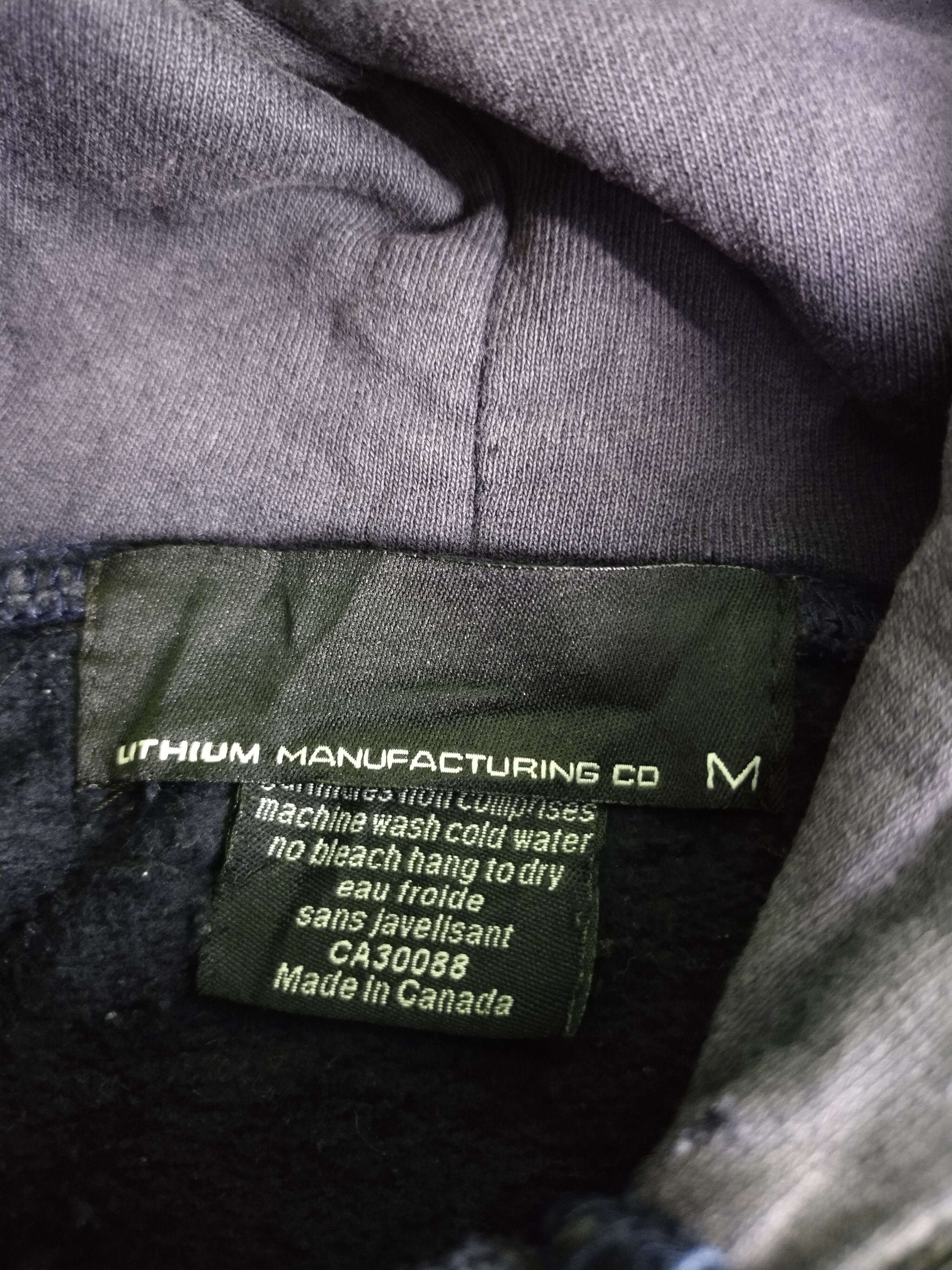 Lithium × Vintage RARE 🔥 Vtg Lithium Manufacturing Co Hoodie Size US M / EU 48-50 / 2 - 17 Thumbnail