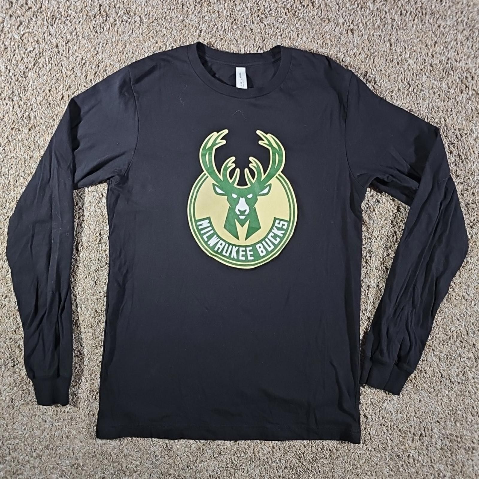 Other Bella Canvas M Milwaukee Bucks Long Sleeve Shirt Size ONE SIZE - 1 Thumbnail