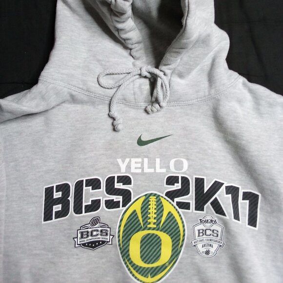 NCAA × Nike Nike Center Swoosh Oregon Ducks BCS 2011 Hoodie Sweatshirt Size US XXL / EU 58 / 5 - 1 Thumbnail