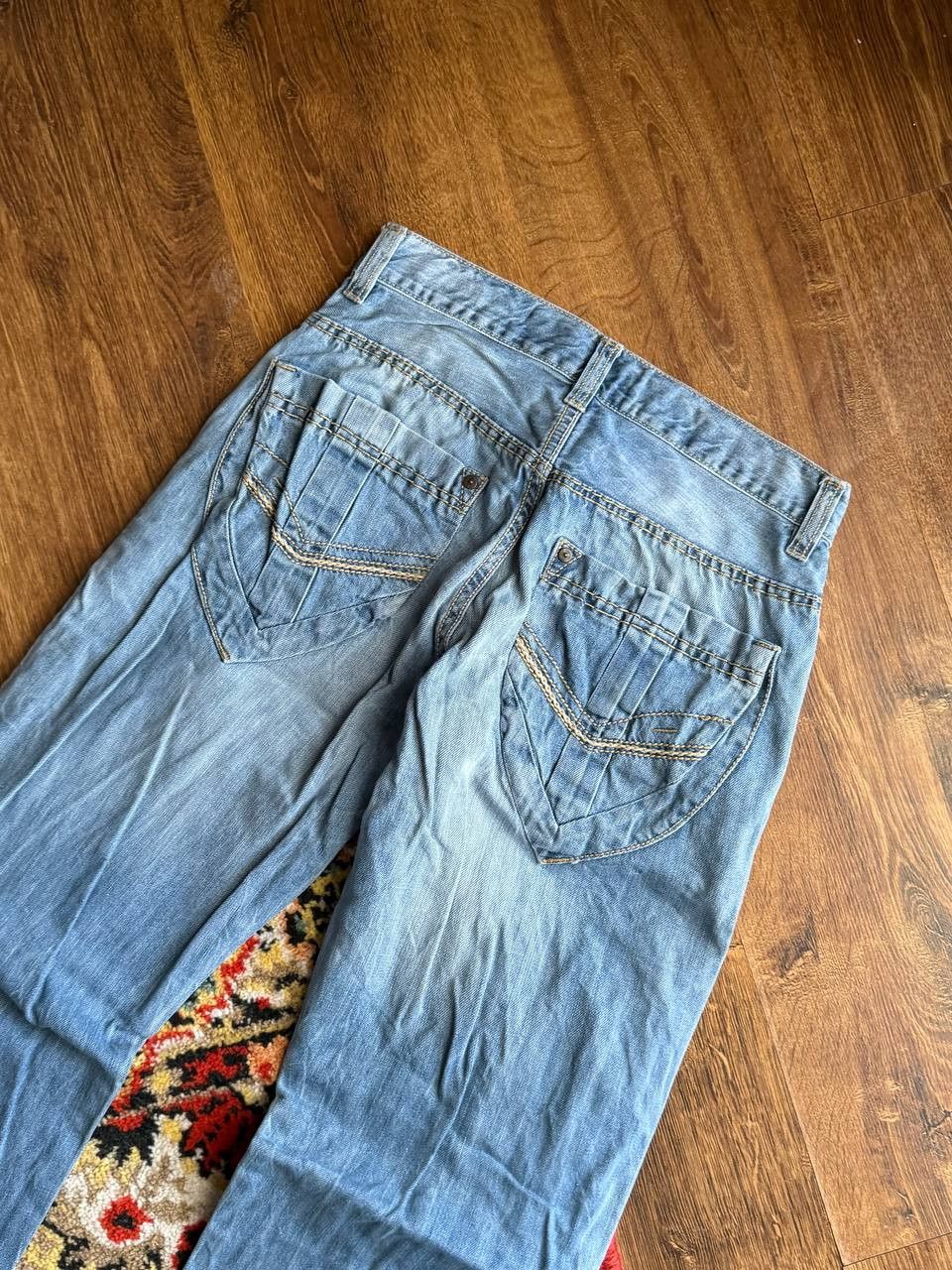 Japanese Brand Vintage 00's Streetwear Flared Bootcut Baggy Washed Jeans Size US 30 / EU 46 - 12 Thumbnail