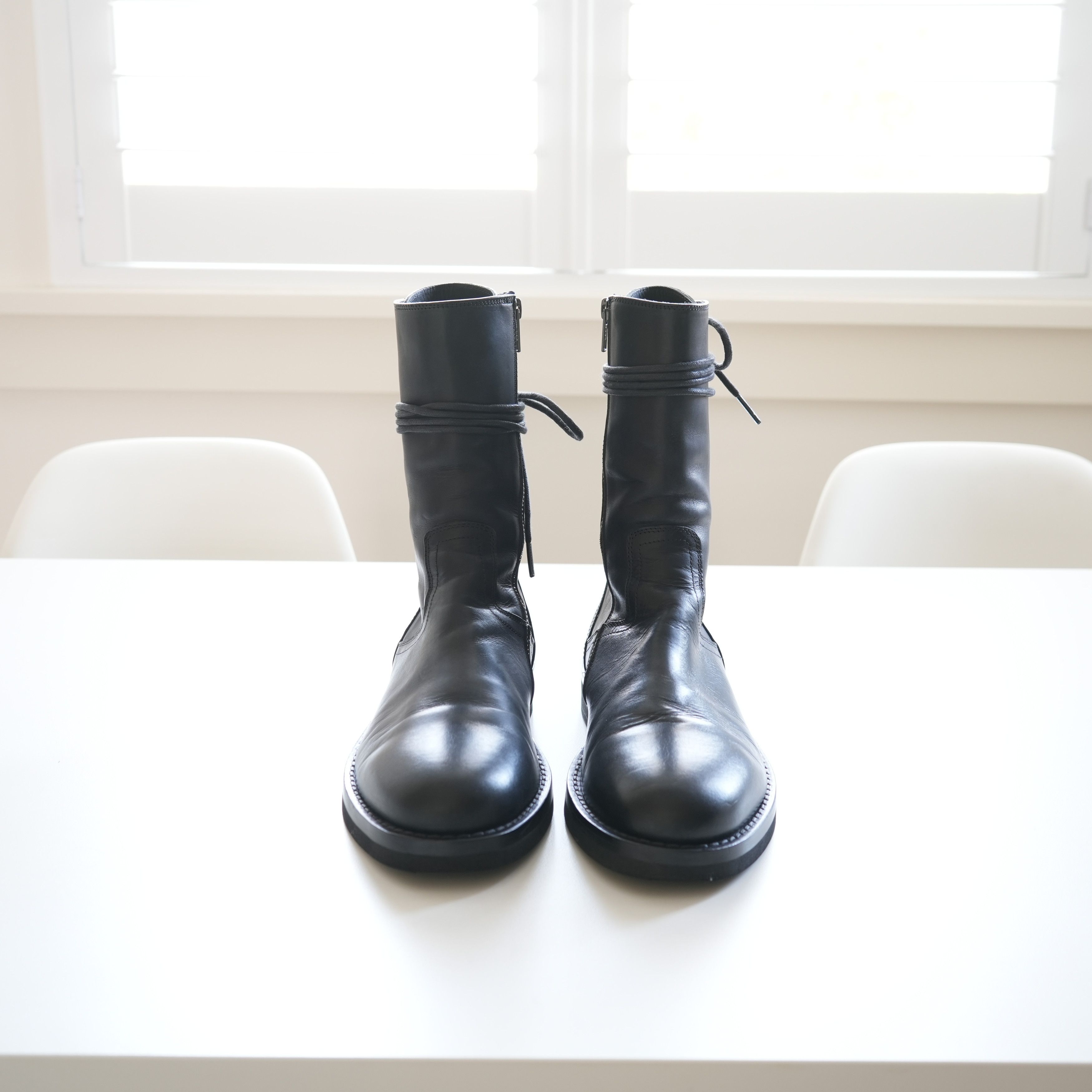 Ann Demeulemeester Backlace Corset Combat Boots Size US 7.5 / EU 40-41 - 8 Thumbnail