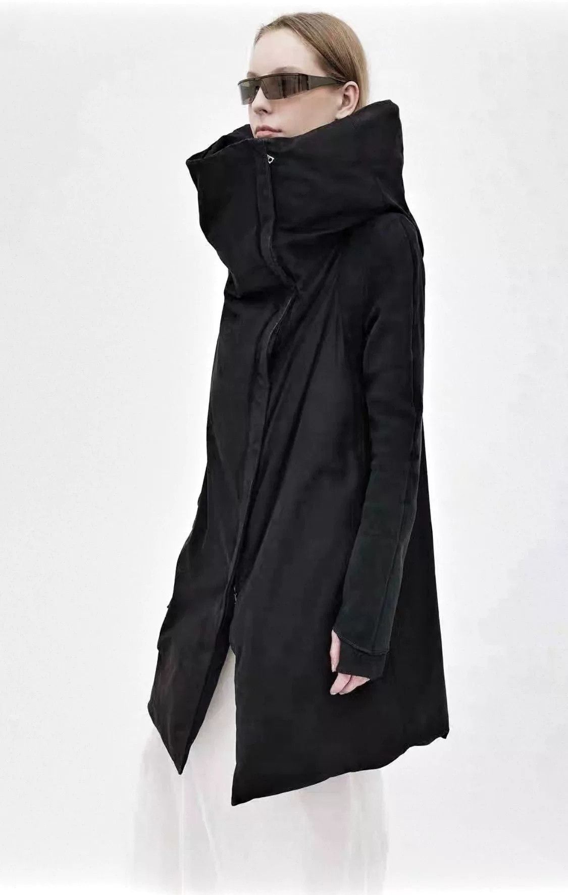 Isaac Sellam Experience ISAAC SELLAM High Neck Sheepskin Down Coat Size US M / EU 48-50 / 2 - 9 Thumbnail