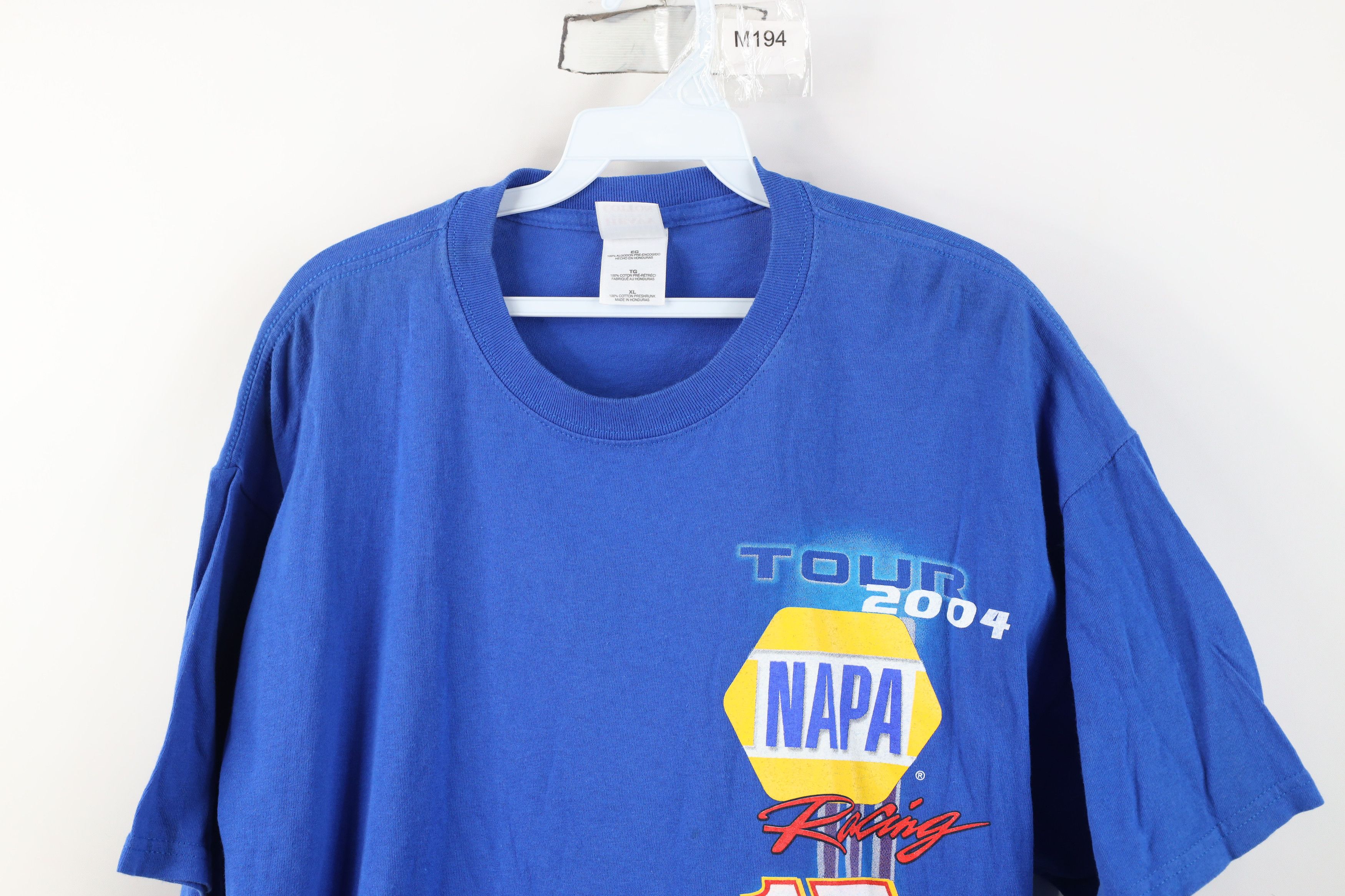 Vintage Vintage Y2K 2004 NASCAR Racing Short Sleeve T-Shirt Blue Size US XL / EU 56 / 4 - 2 Thumbnail