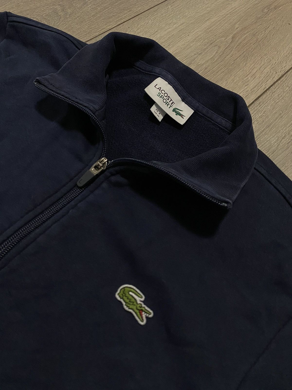 Lacoste Lacoste Full Zip Jacket Sweatshirt Sweater Blue Y2K Size US M / EU 48-50 / 2 - 2 Thumbnail